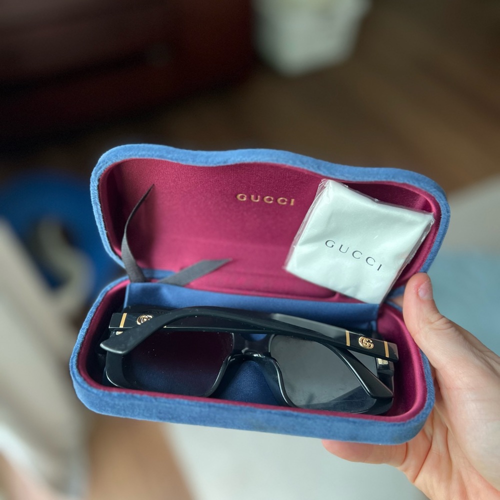 Gucci Black Sunglasses with Case